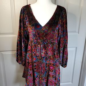 Anthropologie velvet dress